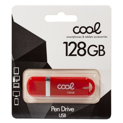 Pen drive x USB 128 GB 2.0 COOL Cover Vermelho