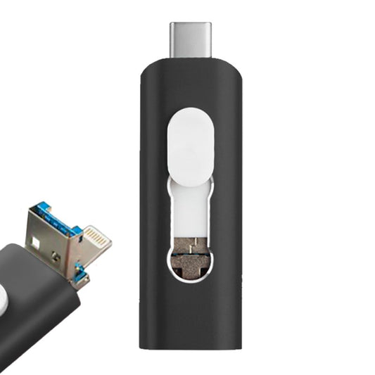 Pen Drive x USB 128 GB COOL (3 em 1) Lightning / Type-C / USB Preto