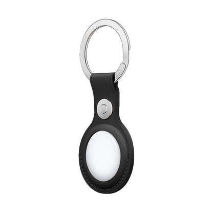 Porta-chaves de proteção COOL compatível com AirTag Couro Preto