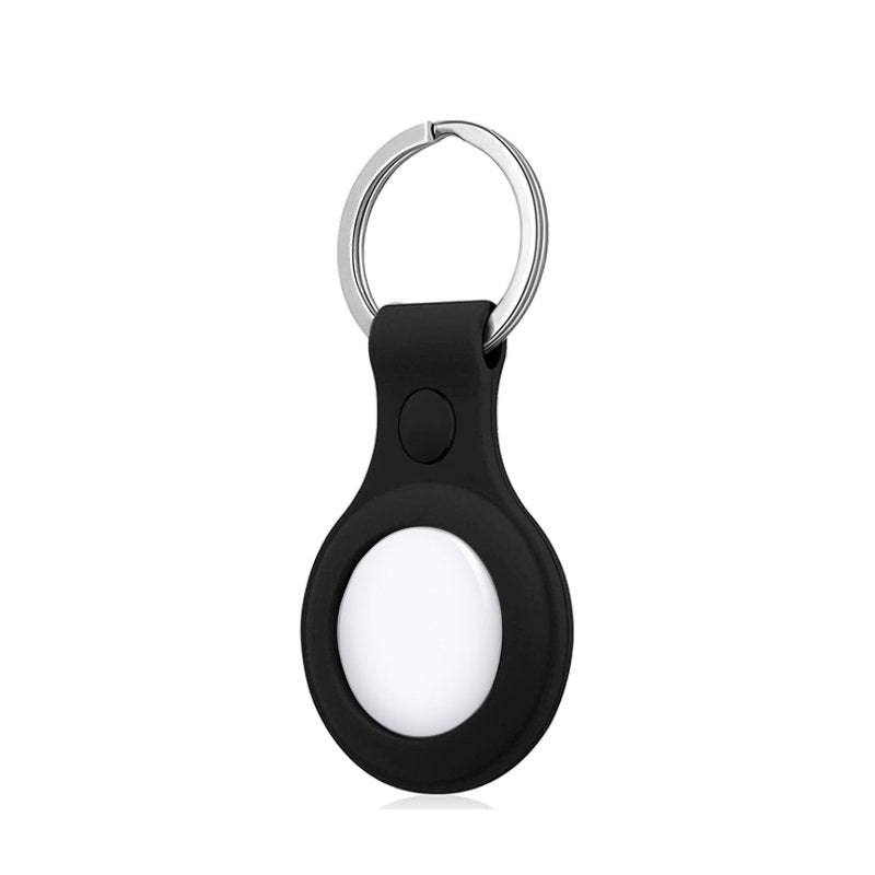 Porta-chaves de proteção COOL compatível com AirTag Silicone Preto