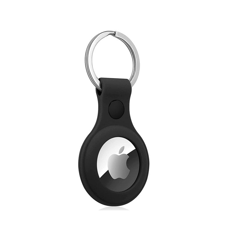 Porta-chaves de proteção COOL compatível com AirTag Silicone Preto