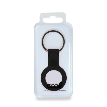 Porta-chaves de proteção COOL compatível com AirTag Silicone Preto