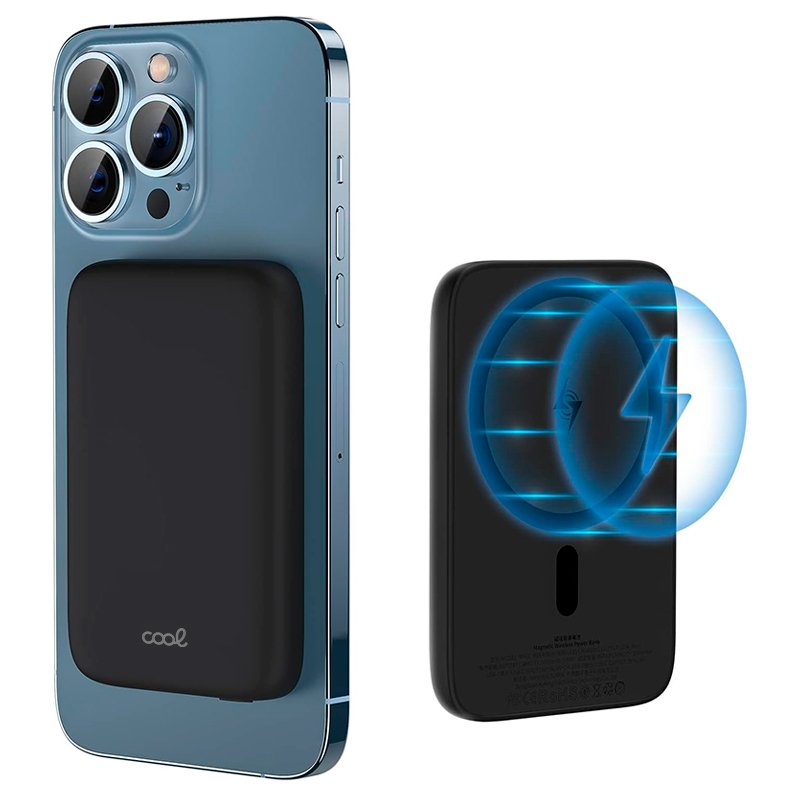 Powerbank Bateria Externa Magnética 5000 mAh COOL Preto