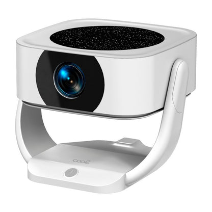 Projetor Compacto COOL Onix 3500 Lúmens Alto-falante Integrado + HDMI / USB + Espelho Wifi Branco