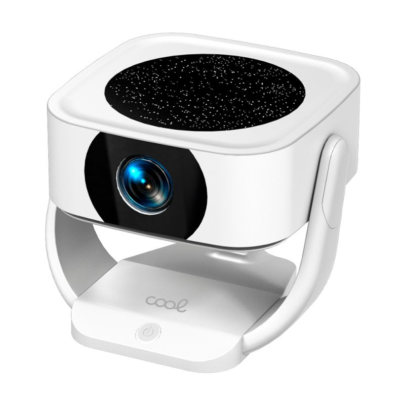 Projetor Compacto COOL Onix 3500 Lúmens Alto-falante Integrado + HDMI / USB + Espelho Wifi Branco