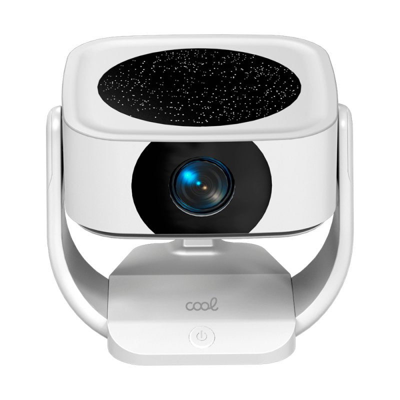 Projetor Compacto COOL Onix 3500 Lúmens Alto-falante Integrado + HDMI / USB + Espelho Wifi Branco