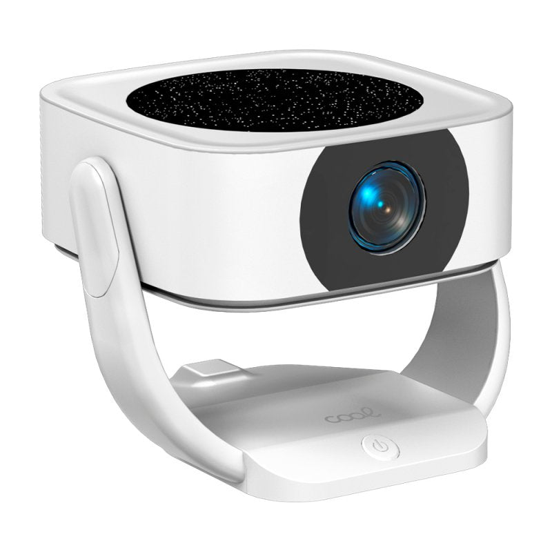Projetor Compacto COOL Onix 3500 Lúmens Alto-falante Integrado + HDMI / USB + Espelho Wifi Branco