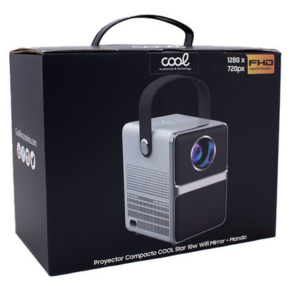 Projetor compacto COOL Star 2500 lúmens alto-falante integrado 10w + HDMI / USB + espelho Wifi