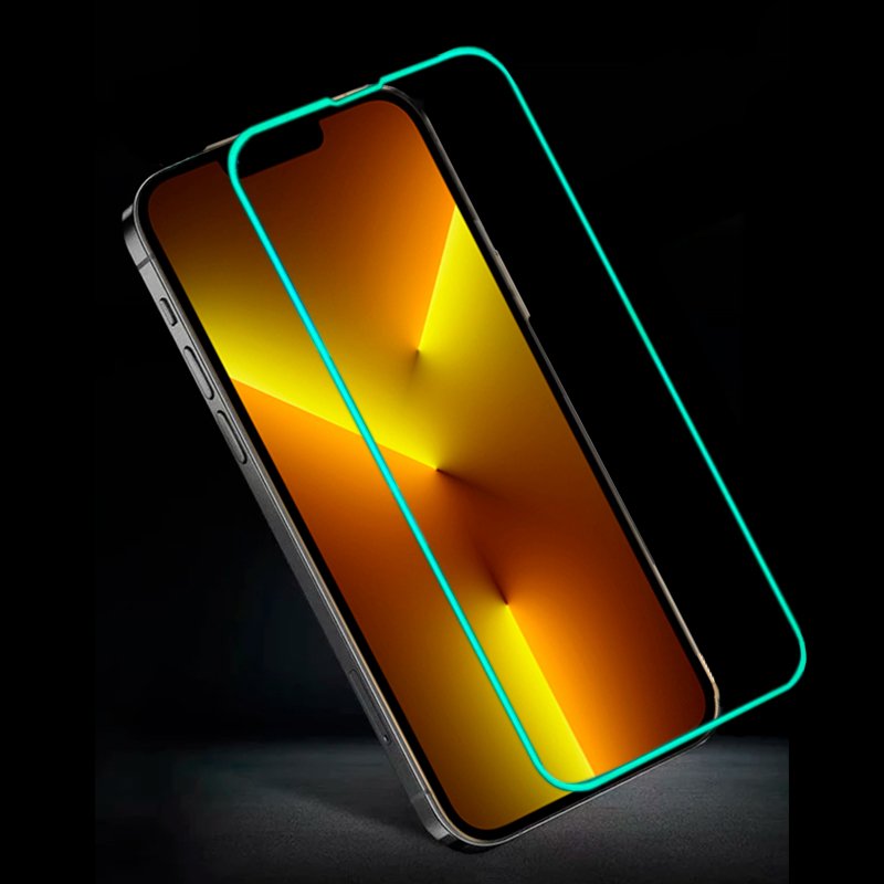 Protetor de ecrã de vidro temperado COOL para iPhone 13 Pro Max / 14 Plus (Néon)