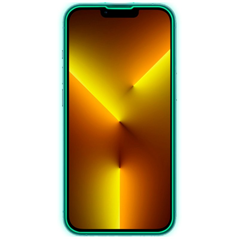 Protetor de ecrã de vidro temperado COOL para iPhone 13 Pro Max / 14 Plus (Néon)
