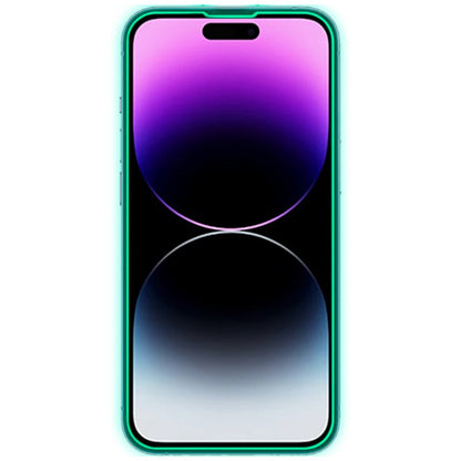 Protetor de ecrã de vidro temperado COOL para iPhone 15 Plus / 16 Plus / 14 Pro Max (Néon)
