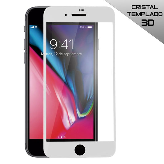 Protetor de ecrã de vidro temperado COOL para iPhone 7 / iPhone 8 (FULL 3D Branco)