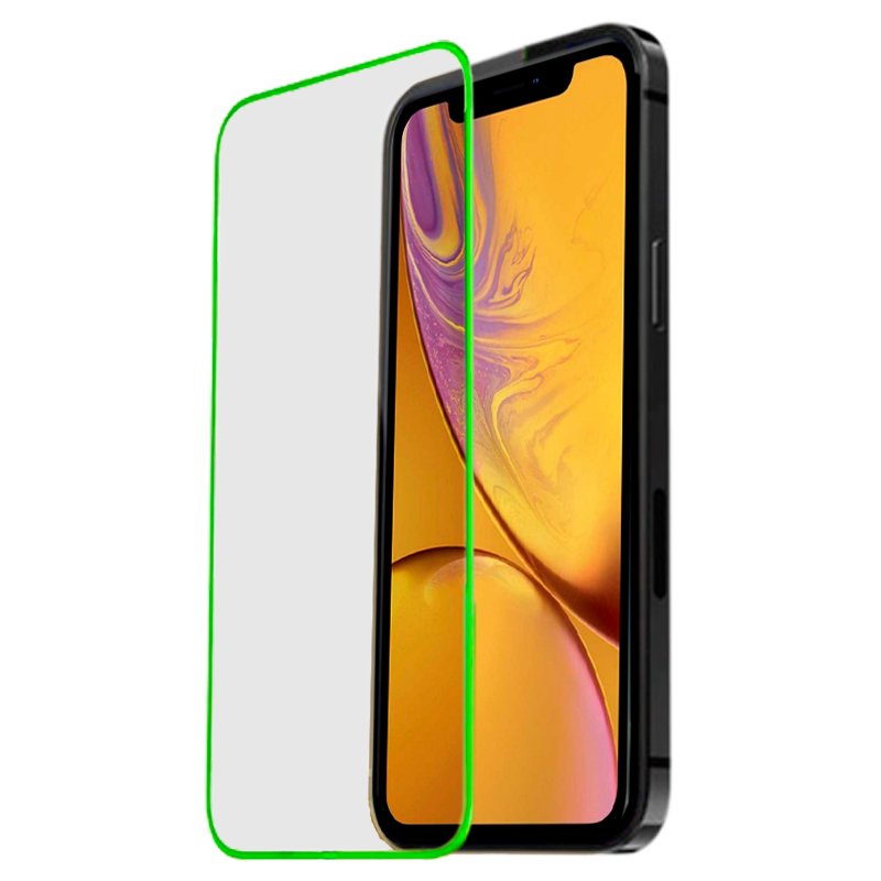 Protetor de ecrã de vidro temperado COOL para iPhone XR / iPhone 11 (Néon)