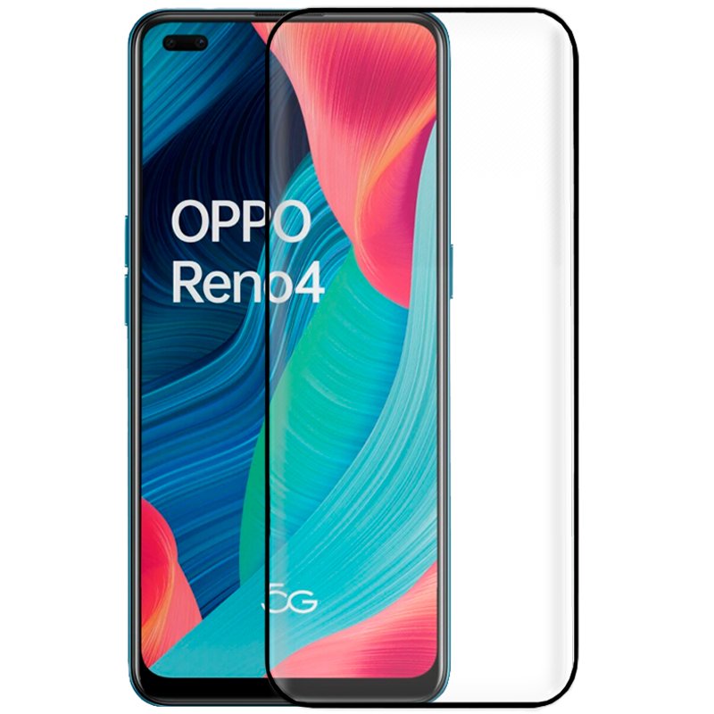 Protetor de ecrã de vidro temperado COOL para Oppo Reno 4 (FULL 3D)