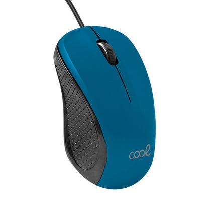 Rato COOL USB com Fio Azul