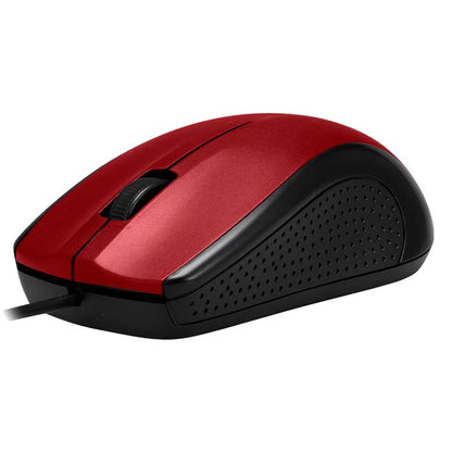 Rato COOL USB com Fio Vermelho