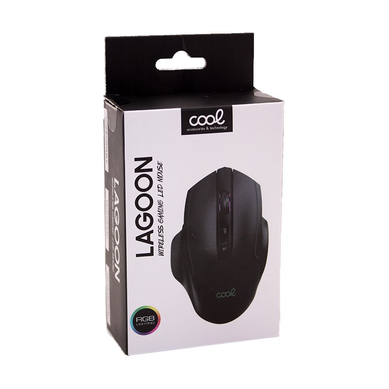 Rato sem fio + Bluetooth 2 em 1 (recarregável) Gaming Led RGB COOL Lagoon