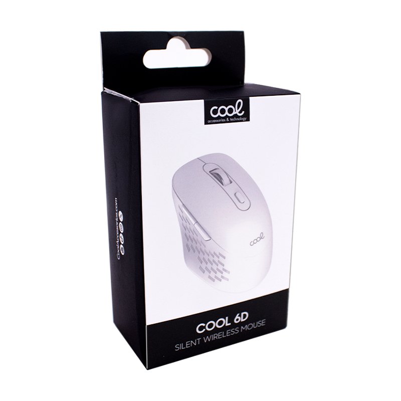 Rato sem fio silencioso COOL 6D Branco
