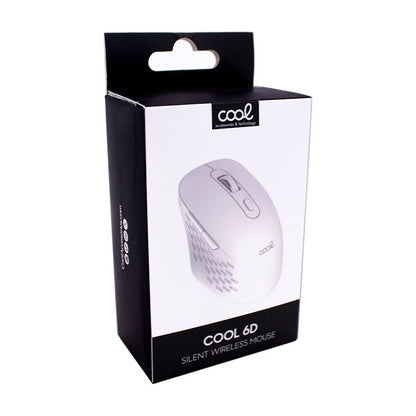 Rato sem fio silencioso COOL 6D Branco