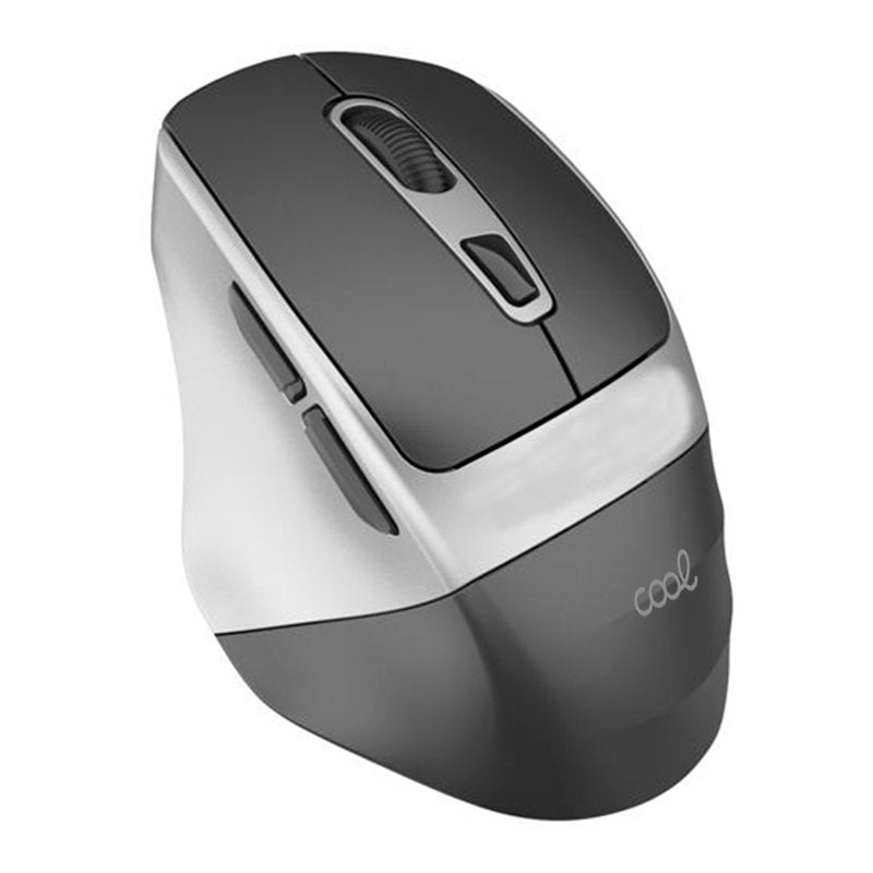 Rato sem fio silencioso COOL ECO Ergonomic Cinza-Preto
