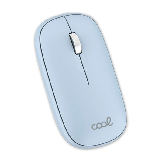 Rato Silencioso Sem Fios 2 em 1 (Bluetooth + Adaptação USB) COOL Slim Azul