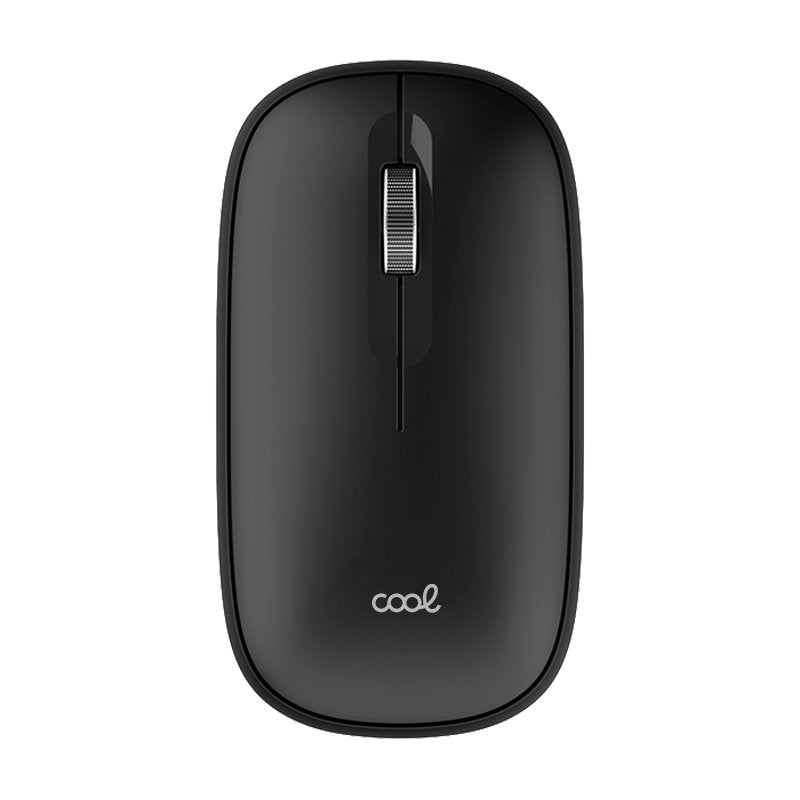 Rato Silencioso Sem Fios 2 em 1 (Bluetooth + Adaptação USB) COOL Slim Preto