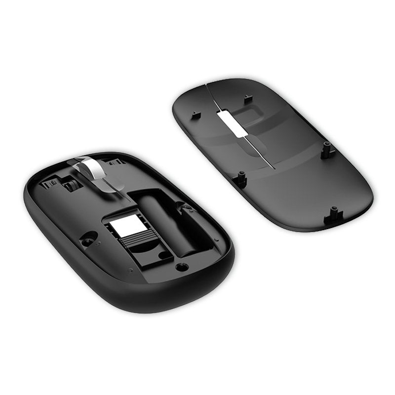 Rato Silencioso Sem Fios 2 em 1 (Bluetooth + Adaptação USB) COOL Slim Preto