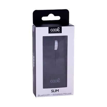Rato Silencioso Sem Fios 2 em 1 (Bluetooth + Adaptação USB) COOL Slim Preto