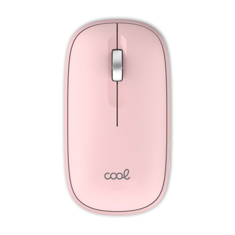 Rato Silencioso Sem Fios 2 em 1 (Bluetooth + Adaptação USB) COOL Slim Rosa
