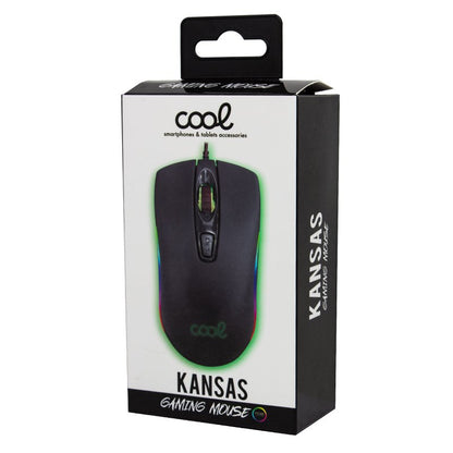Rato USB gaming (iluminação) COOL Kansas Preto