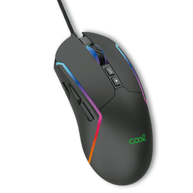 Rato USB gaming RGB (iluminação) COOL Strip Preto