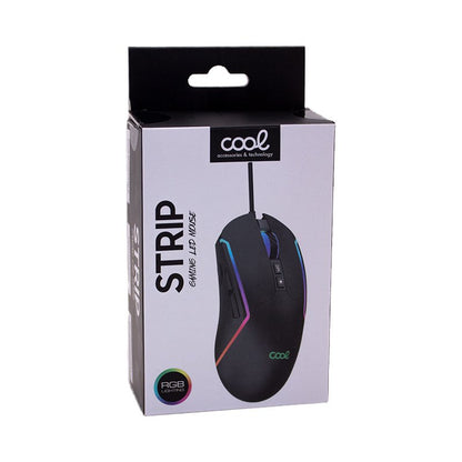 Rato USB gaming RGB (iluminação) COOL Strip Preto