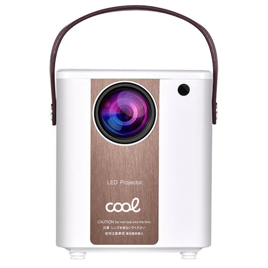 Projetor compacto COOL Rainbow 3000 lúmens alto-falante integrado + HDMI/SD/USB + espelho Wifi (branco)