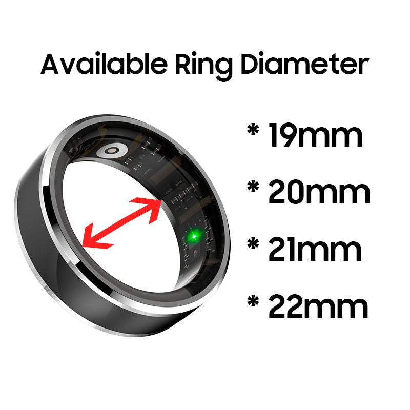 Smart Ring COOL Health + Base Powerbank (saúde, esportes, sono) tamanho 19 mm