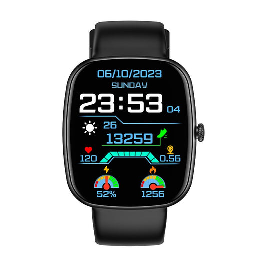 Smartwatch COOL Border Silicone Preto (Amoled, Chamadas, Esporte, Saúde)