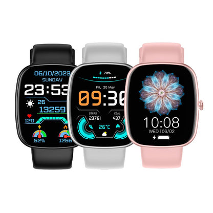 Smartwatch COOL Border Silicone Preto (Amoled, Chamadas, Esporte, Saúde)