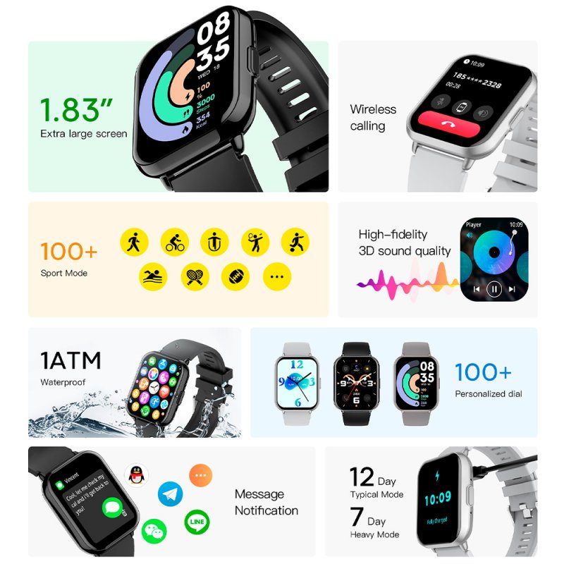 Smartwatch COOL Cascais Silicone Champanhe (Amoled, Chamadas, Esporte, Saúde)