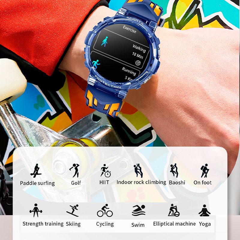 Smartwatch COOL Clever Silicone Azul (Chamadas, Esporte, Saúde)