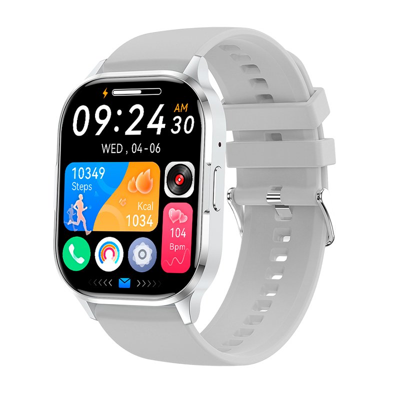 Smartwatch COOL Delta Silicone Cinza (Amoled, Chamadas, Esporte, Saúde)