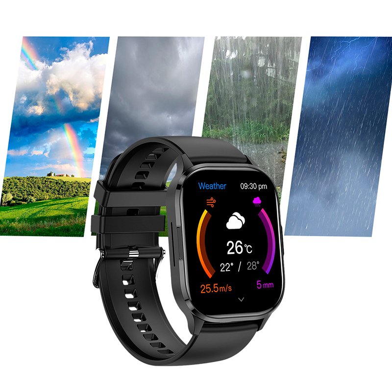 Smartwatch COOL Delta Silicone Preto (Amoled, Chamadas, Esporte, Saúde)