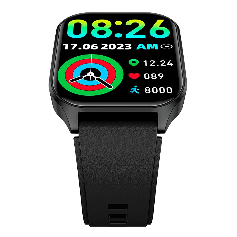 Smartwatch COOL Ecrã Amoled Curved Preto (Chamadas, Esporte, Saúde)