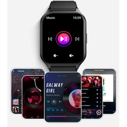 Smartwatch COOL Ecrã Amoled Curved Preto (Chamadas, Esporte, Saúde)
