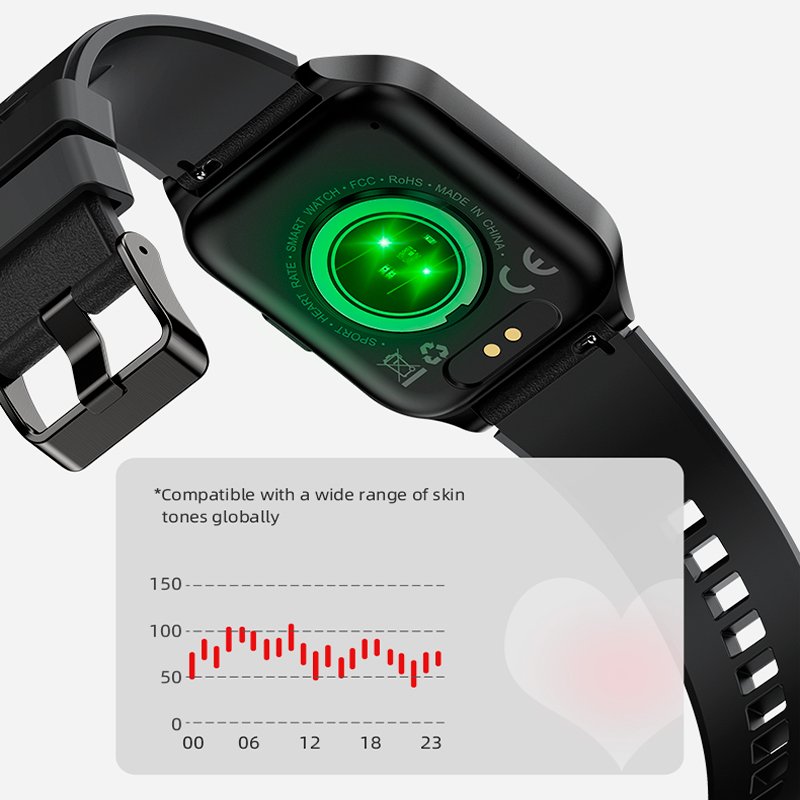 Smartwatch COOL Ecrã Amoled Curved Preto (Chamadas, Esporte, Saúde)