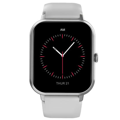 Smartwatch COOL Forest Silicone Prata (Chamadas, Esporte, Sono, Câmera)