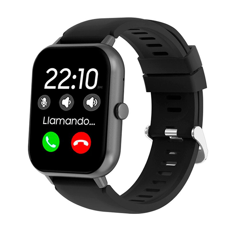 Smartwatch COOL Forest Silicone Preto (Chamadas, Esporte, Sono, Câmera)