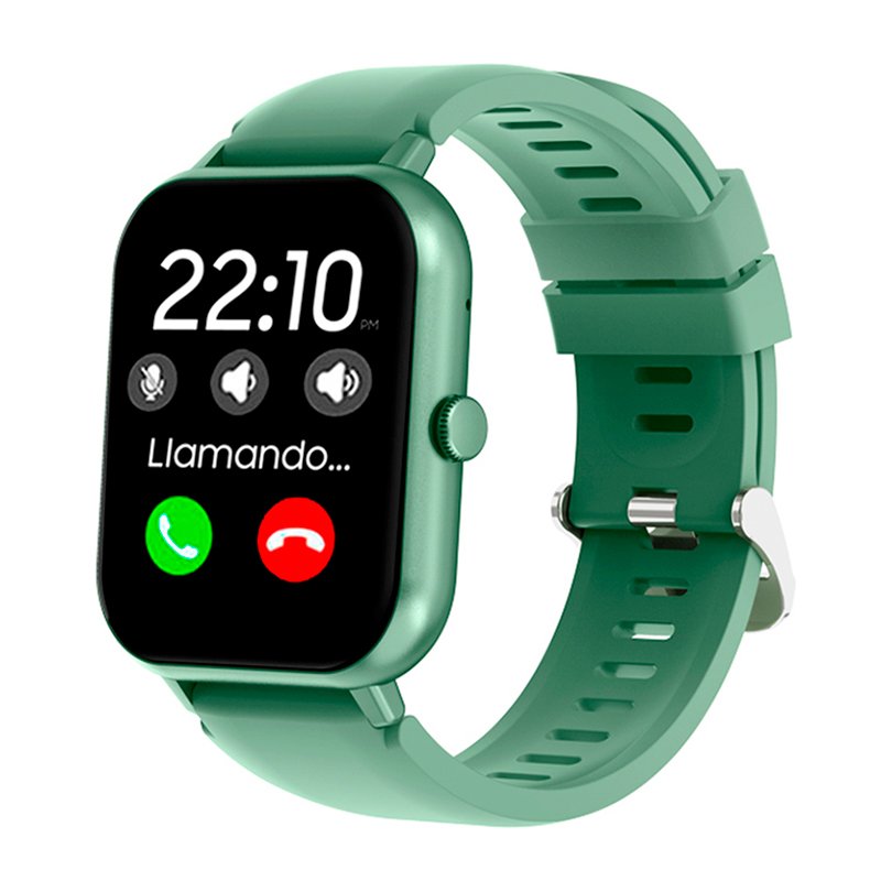 Smartwatch COOL Forest Silicone Verde (Chamadas, Esporte, Sono, Câmera)