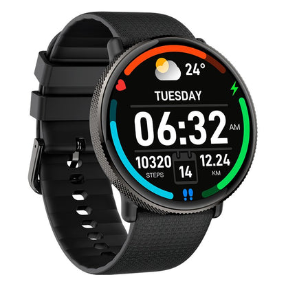 Smartwatch COOL Forever Silicone Preto (AMOLED, Chamadas, Esporte, Saúde)