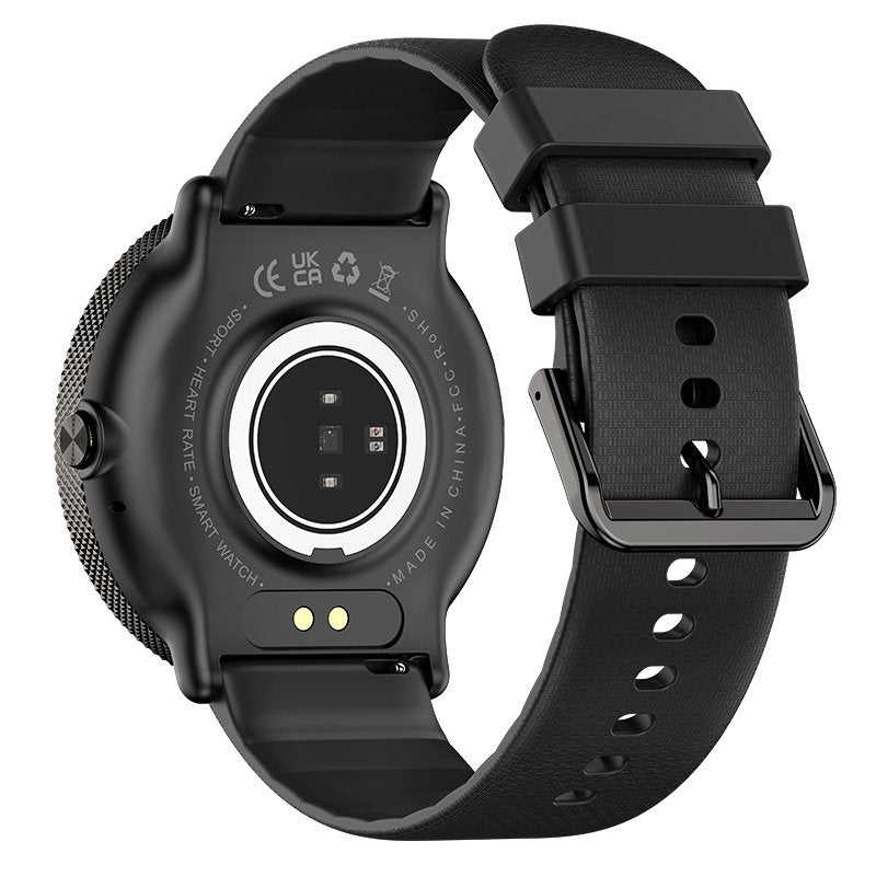 Smartwatch COOL Forever Silicone Preto (AMOLED, Chamadas, Esporte, Saúde)