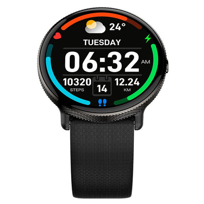 Smartwatch COOL Forever Silicone Preto (AMOLED, Chamadas, Esporte, Saúde)
