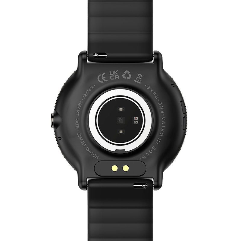 Smartwatch COOL Forever Silicone Preto (AMOLED, Chamadas, Esporte, Saúde)